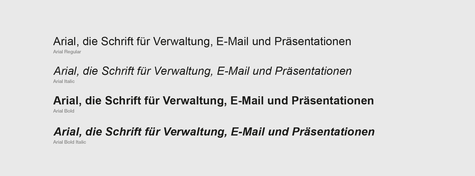 Typo arial MEIKO arial